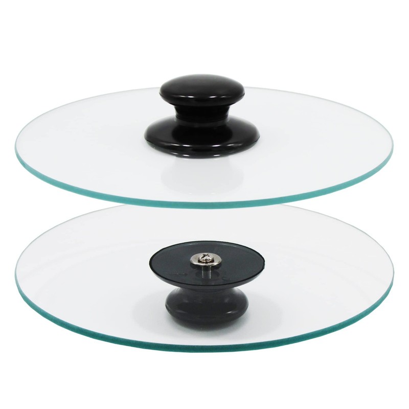 Round Bacon Press & Splatter Shield - 8 Inch Tempered Glass for Perfectly Flat B gallery
