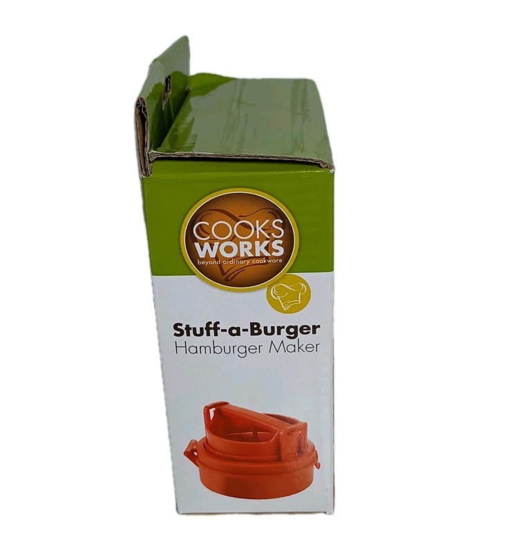 Stuff-a-Burger Hamburger Maker Cook Works Gourmet Burgers NEW gallery