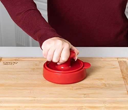 Joie Burger Press and Patty Maker, LFGB Approved and BPA Free, One Size, Red gallery