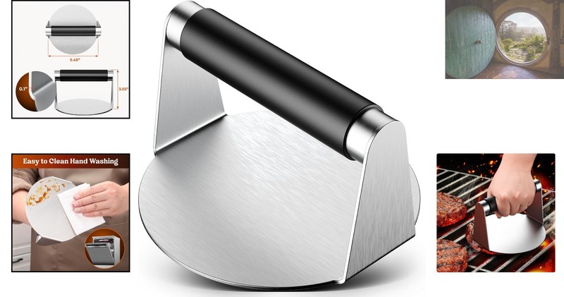 Versatile 5.5-Inch Non-Stick Burger Press - Effortless Grilling & Easy Cleaning gallery