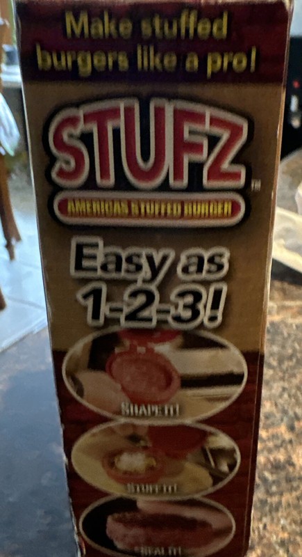 Stufz Americas Stuffed Burger Maker Press As Seen on TV Gift Griller gallery