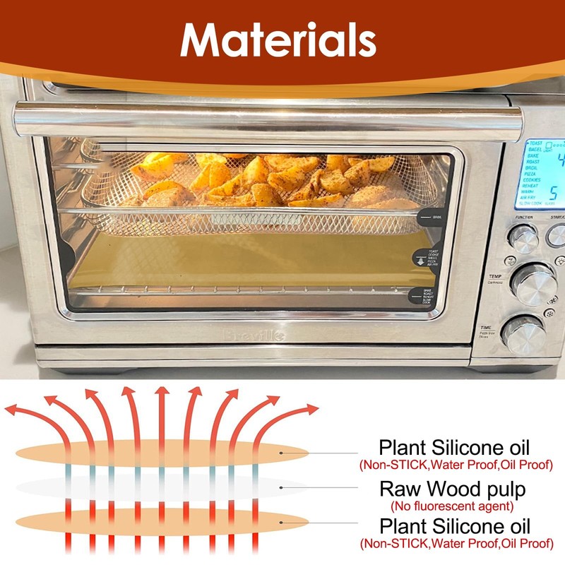 Air Fryer Liners Disposable for CHEFMAN 125pcs 8.5" x 9.5", Natural gallery