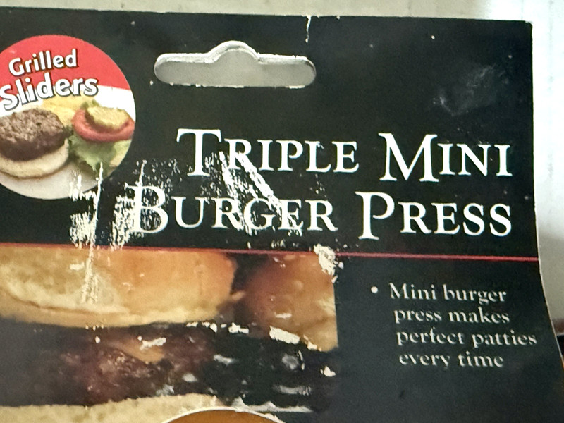 Charcoal Companion Triple Mini Burger Press Slider Patty gallery