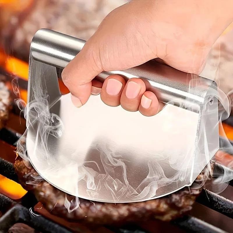 Stainless Steel Smash Burger Press Heavy Duty Non Stick Patty Maker gallery