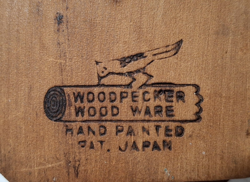 Vintage Rustic Wood Hamburger Press Hand Painted Rooster Wall Hanging Made Japan gallery