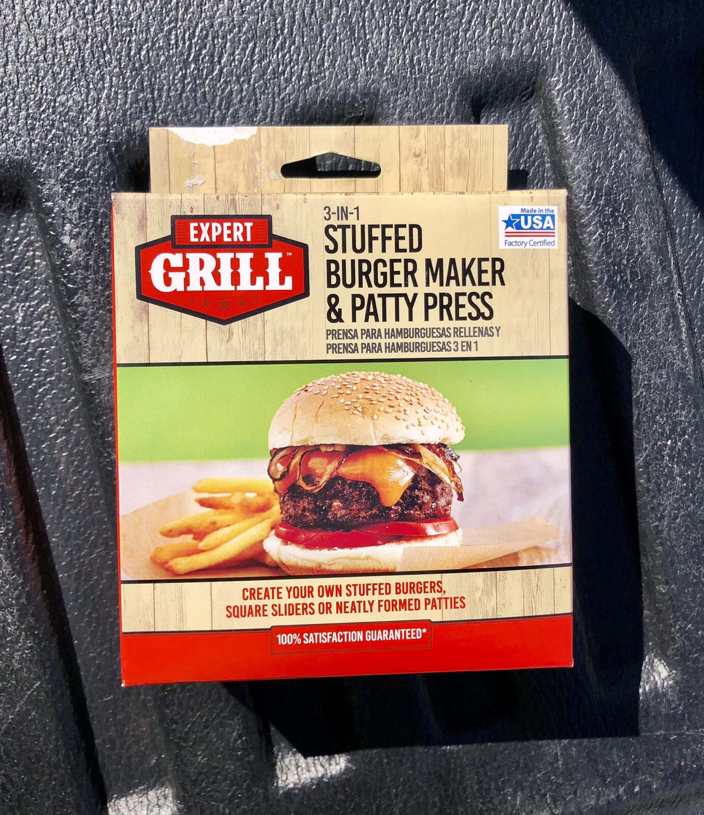 NEW! Expert Grill 3-in-1 Stuffed Burger Maker & Patty Press - Made In USA -Round gallery