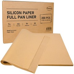 EcoDispose Non-Stick Precut Parchment 16-3/8″ x 24-3/8″x200PCS, Unbleached
