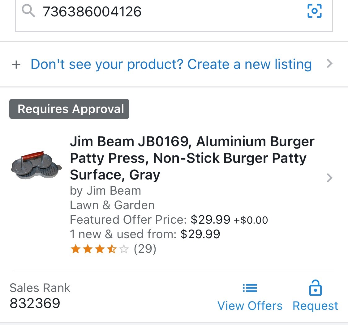 Jim Beam Non Stick Heavy Duty Aluminum Double Burger Grilling Patty Press JB0169 gallery