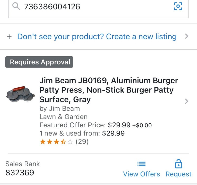 Jim Beam Non Stick Heavy Duty Aluminum Double Burger Grilling Patty Press JB0169 gallery