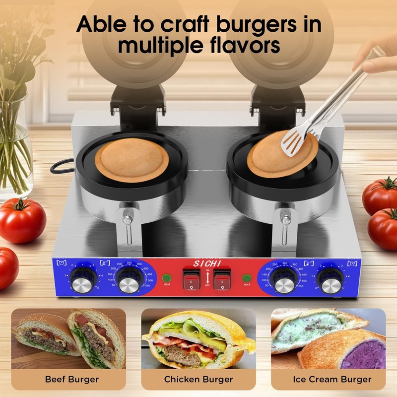 SICHI Ufo Burger Maker Machine - Commercial Ice Cream Burger Machine gallery