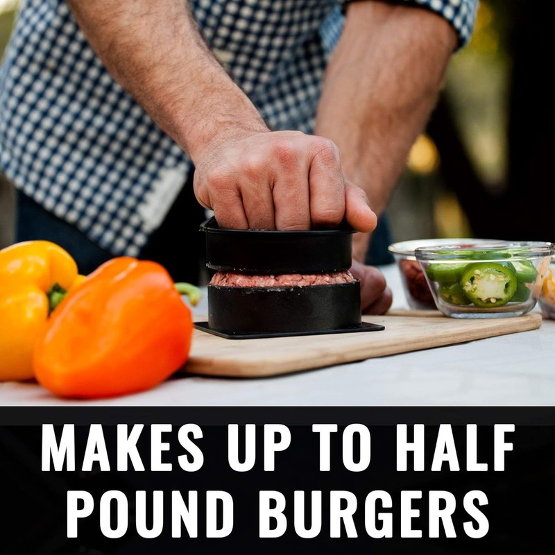 Stuffed Burger Press & Recipe eBook Extended Burger Stuffer & Hamburger Patty gallery