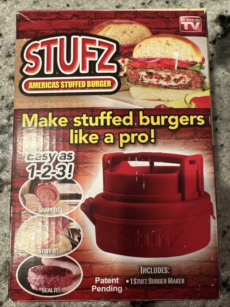 Stuffed Burger Press STUFZ Americas Hamburger Patty Molds Maker Sliders BBQ US