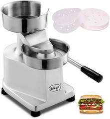 5 Inches/130Mm Sliver Commercial Hamburger Press Patty Maker Heavy Duty Meat For
