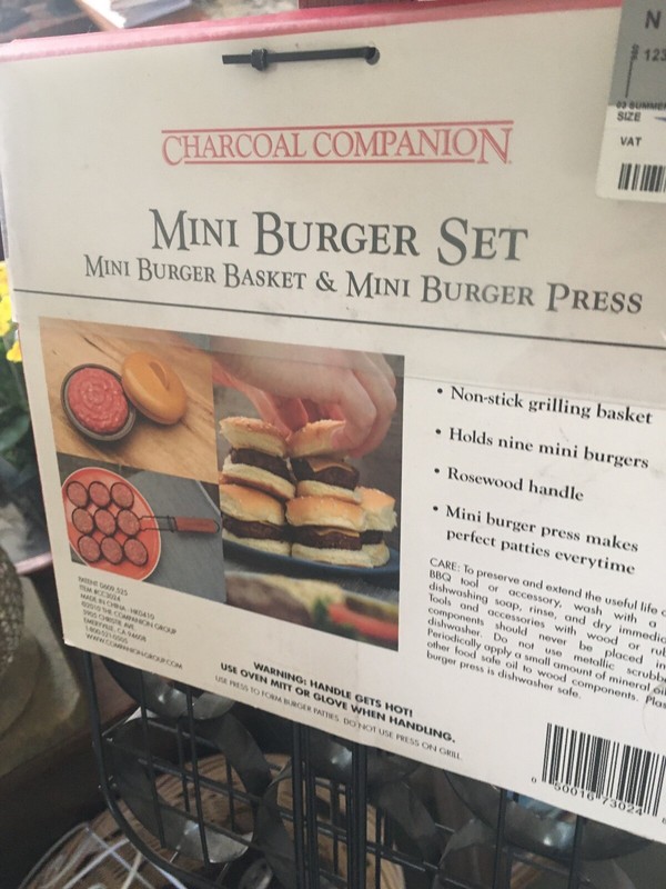 Mini Burger Tool Set 3-Piece Set NEW& PRESS BY CHARCOAL CAMPIONS gallery