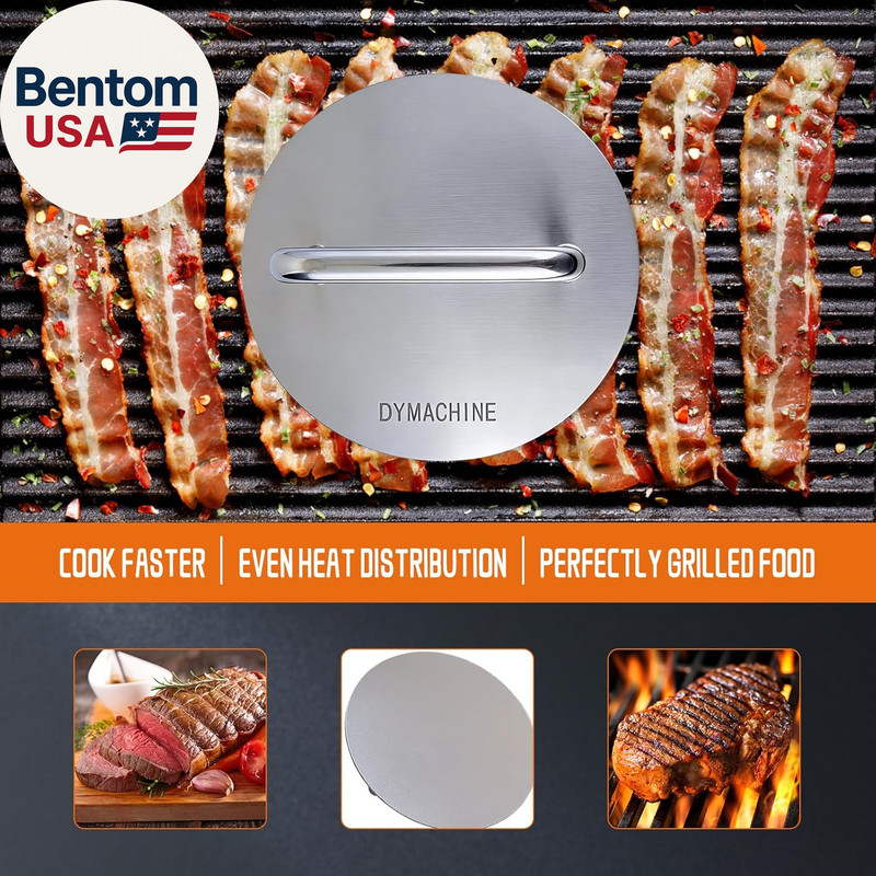 Smash Burger Press,7 Inch Stainless Steel Hamburger Press,2.5Mm Thick Heavy Duty gallery