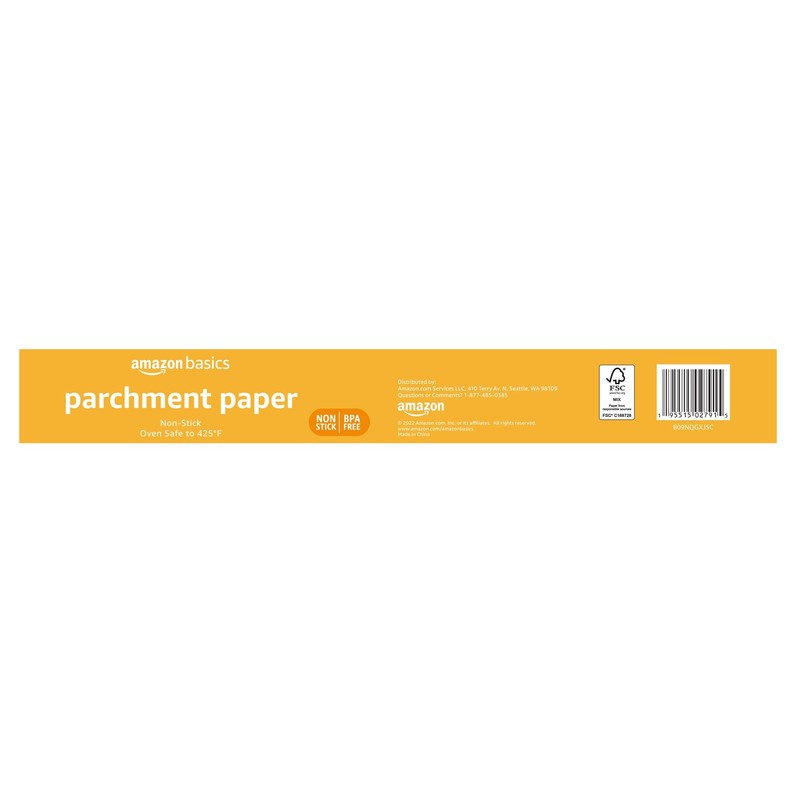 Amazon Basics Non-Stick Parchment Paper for Baking, Cooking, Pack of 1, kraft gallery