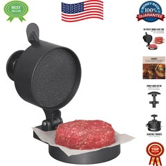 Effortless Cast Aluminum Patty Maker with Adjustable Thickness and Ejector