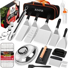 RINPIR 33PCS Griddle Accessories Kit for Blackstone, Flat Top Grill Accessori…