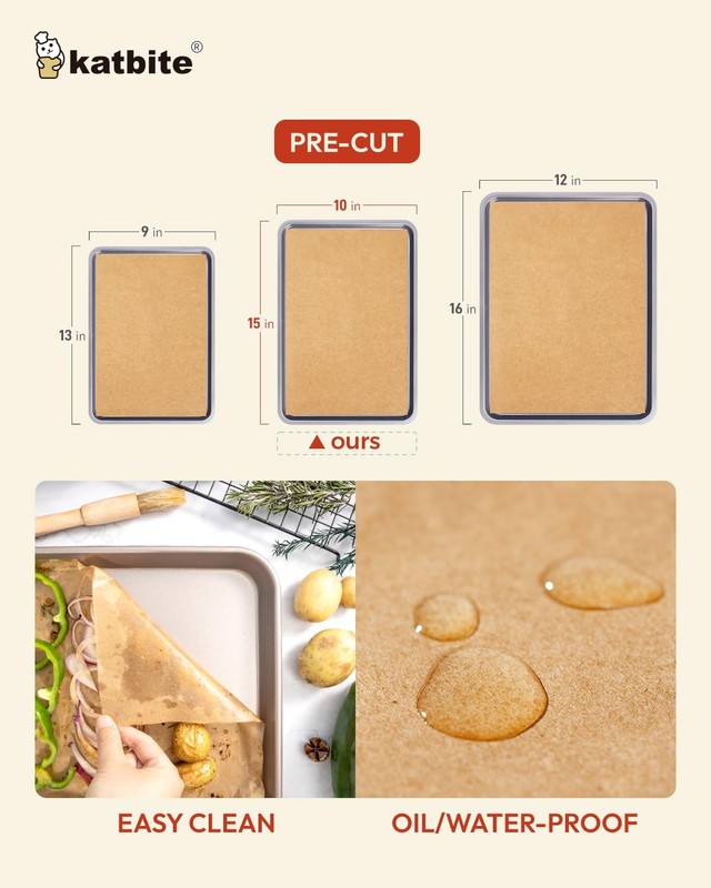katbite 135Pcs 45 gsm Pop-Up Parchment Paper 10x15inch-135 Pcs-B, Brown gallery