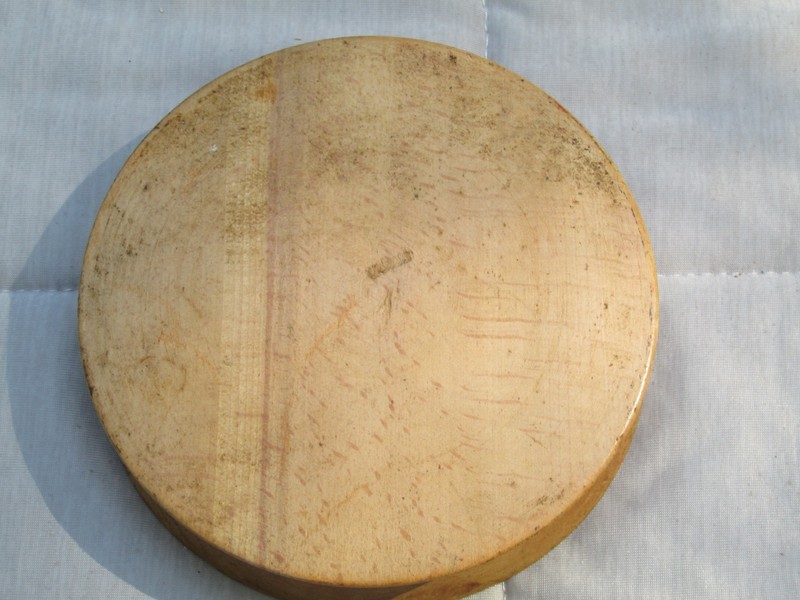 Wooden Hinged Hamburger Press Vintage with wooden Heart Shaped Trinket Box gallery