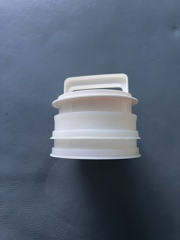 HAMBURGER PRESS WITH STORAGE FOR 2 BURGERS- FOOD GRADE PLASTIC gallery