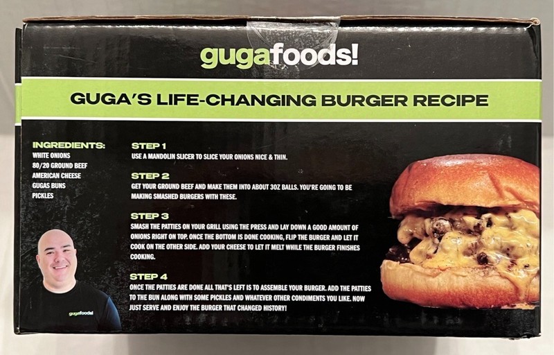 Guga Foods! Adjustable Burger Press Makes 3 Different Size Burgers - NEW gallery