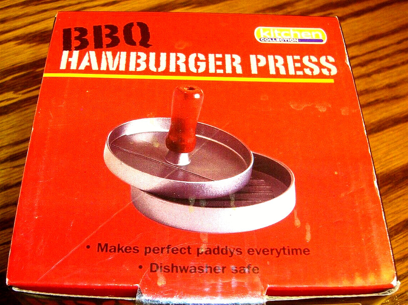 Kitchen Collection BBQ Hamburger Press~Perfect Hamburgers~Dishwasher Safe 677 gallery