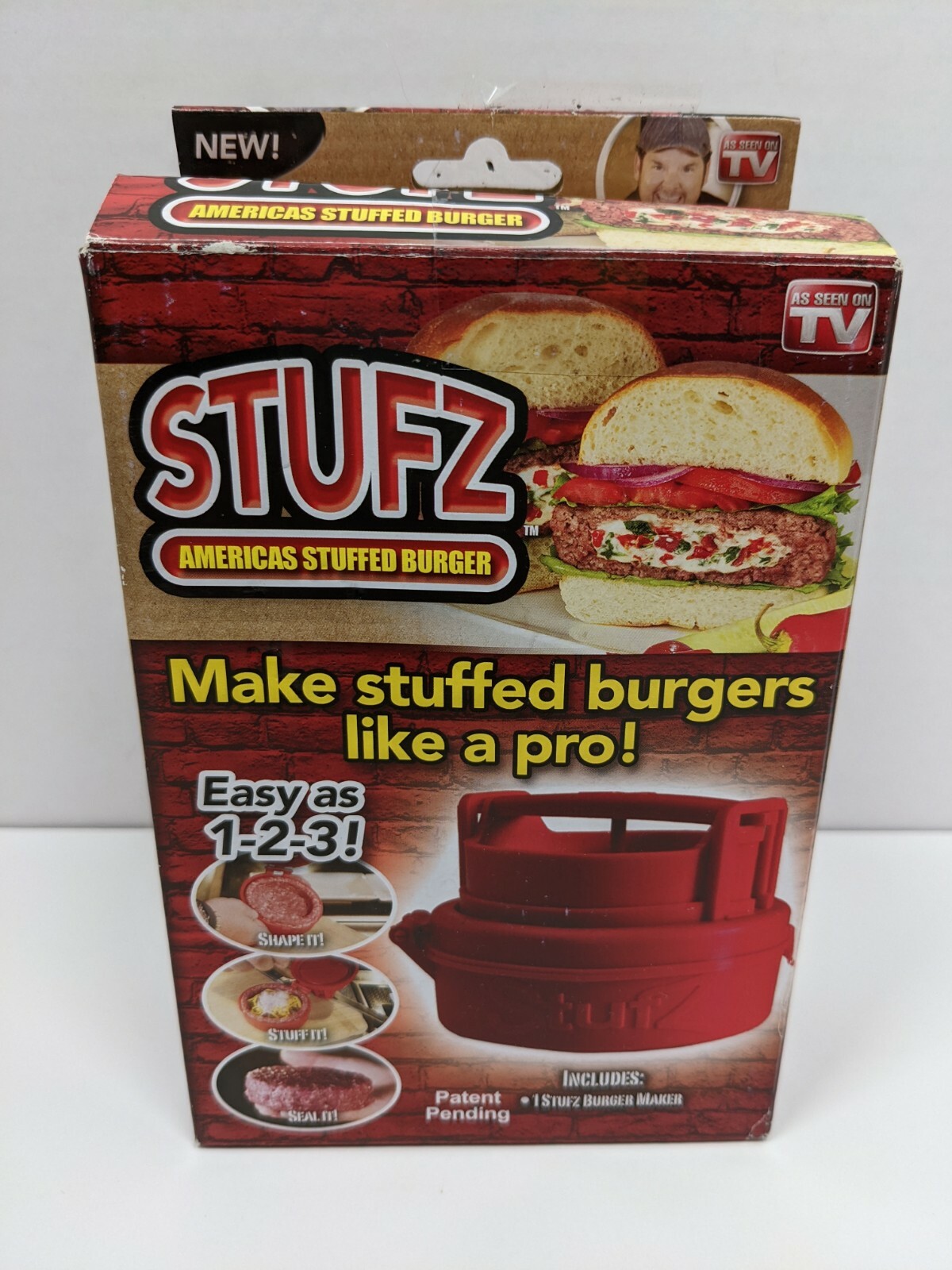 STUFZ Stuffed Burger Press Hamburger Maker As Seen On TV Easy To Use Brian Duffy gallery