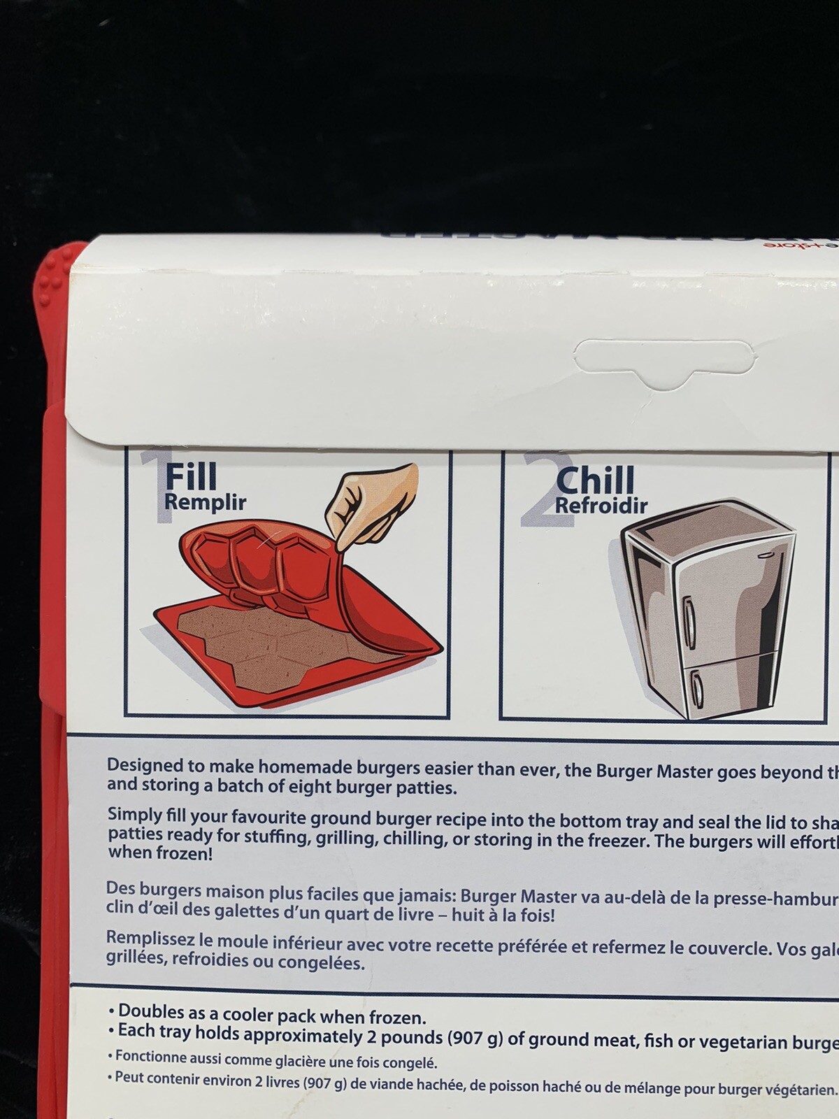 8 IN 1 Shape + Store Burger Master - Burger Press & Freezer Container -Brand New gallery