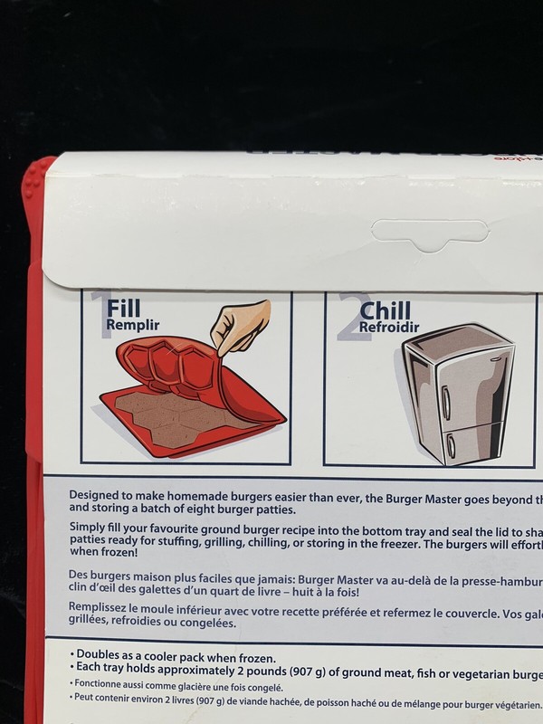 8 IN 1 Shape + Store Burger Master - Burger Press & Freezer Container -Brand New gallery
