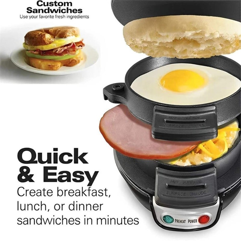 Multifunctional Mini Burger Maker Machine 220V to 110V Breakfast Muffin Maker gallery