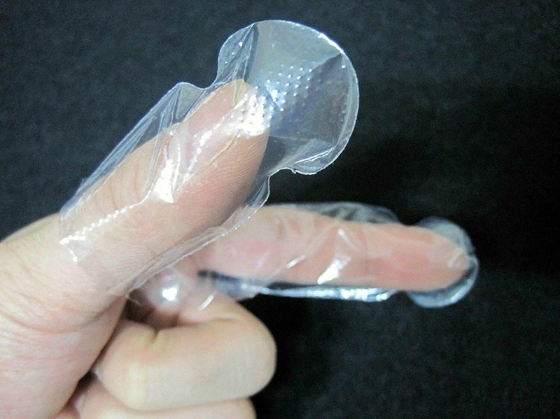 Finger Nap Sanitary Disposable Clear Gloves Home Kitchen Cook BBQ Chichen 100ea gallery