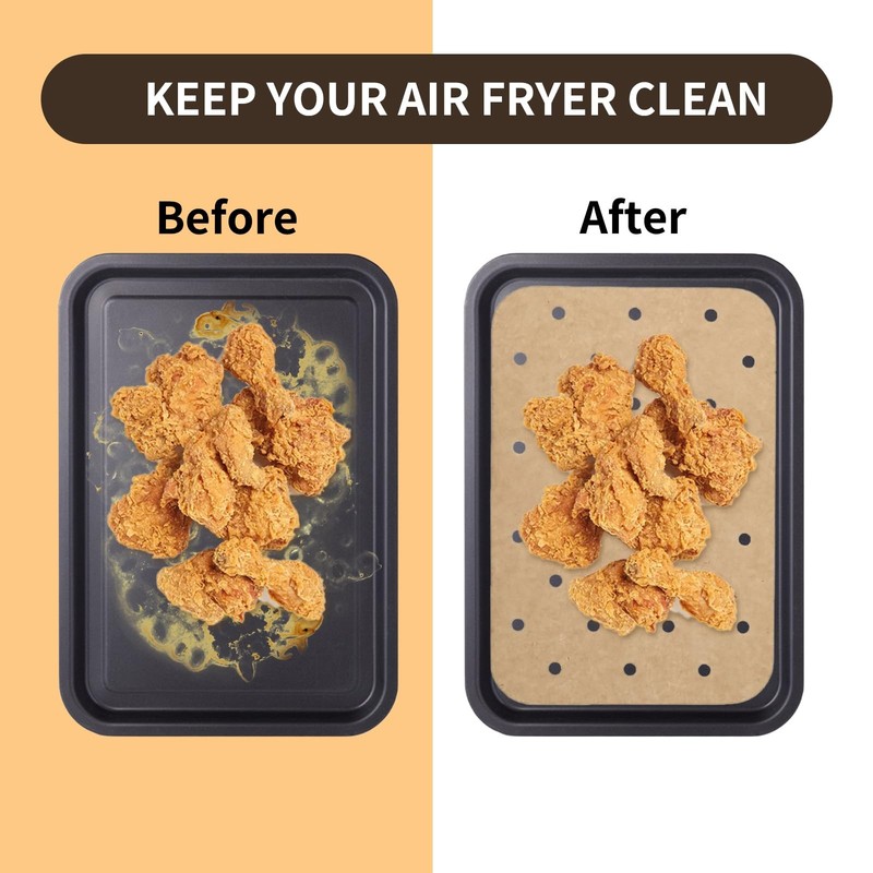 200 Sheets Air Fryer Liners Disposable 5.5 x 8.3 inch, as the pictures shown gallery
