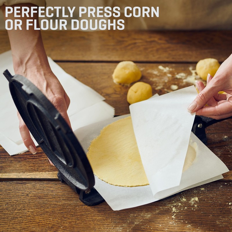 Uno Casa Tortilla Master Kit - Tortilla Press 8 Inch with 10.5 IN Comal Pan, ... gallery