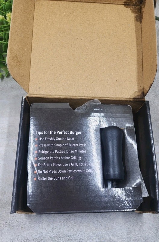 SNAP-ON Tools SSX19P113 Custom 4.5" BURGER PRESS Grilling BBQ Tool NEW in Box! gallery