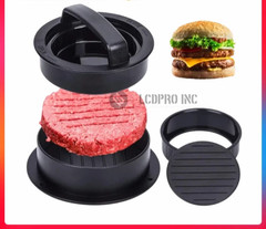 3 IN 1 Non Stick Stuffed Burger Press Hamburger Patty Molds Maker Sliders BBQ