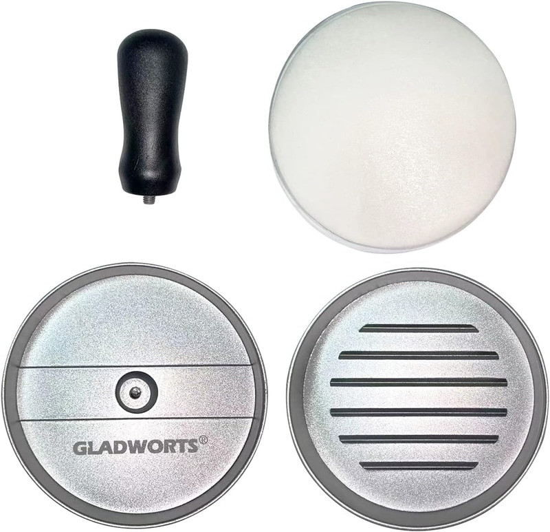 Hamburger Press Patty Maker Cast Aluminium + 100 Non-Stick Papers, Quarter Pound gallery