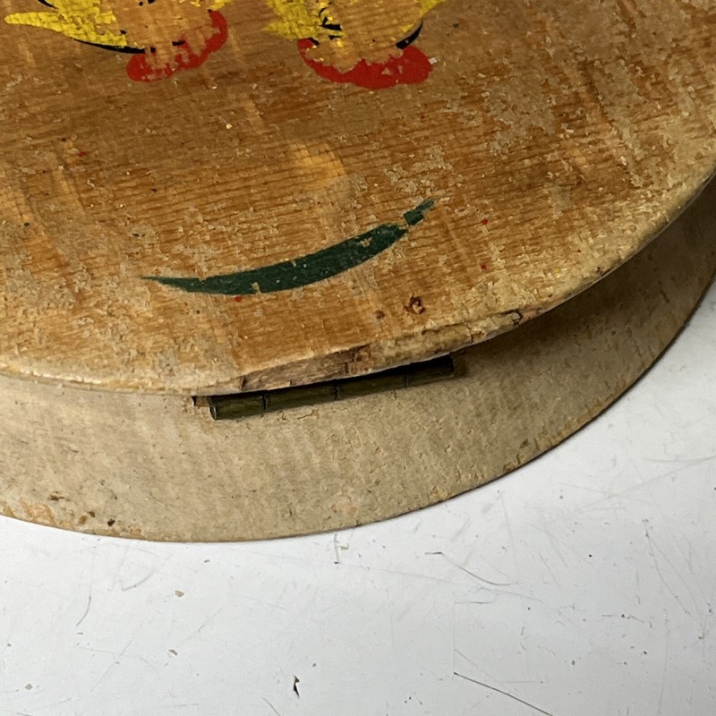 Fred Roberts Co Wood Hinged Hamburger Press Steer Longhorn And Rooster Vintage gallery
