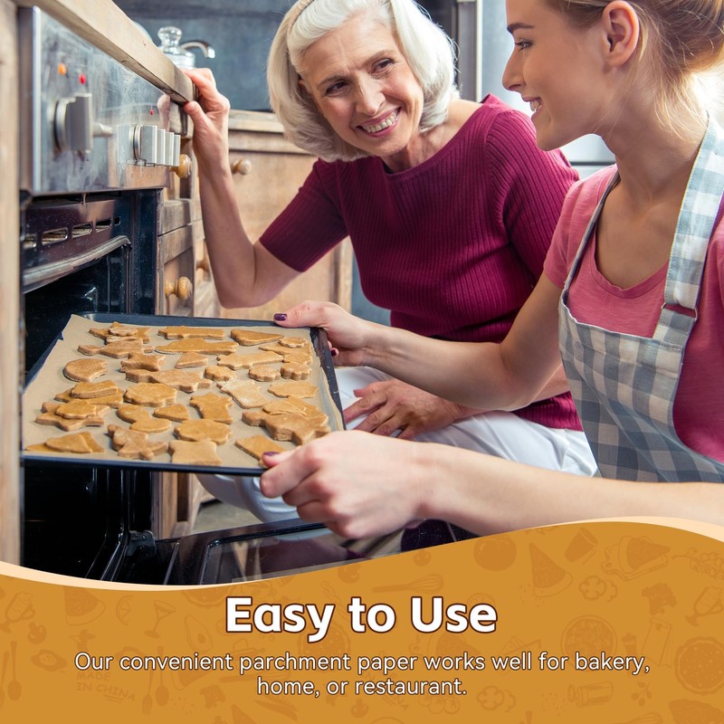 200 Pcs Unbleached Parchment Paper Baking Sheets, 8x12 inch 8 x12 gallery