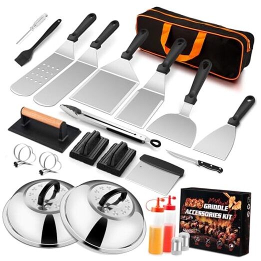 25Pcs Griddle Accessories Kit for Blackstone, Stainless Steel PP Handle gallery