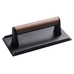 Kitchen Cast Iron Bacon Steak Meat Press Grill BBQ Cooking 1.2kg Weight