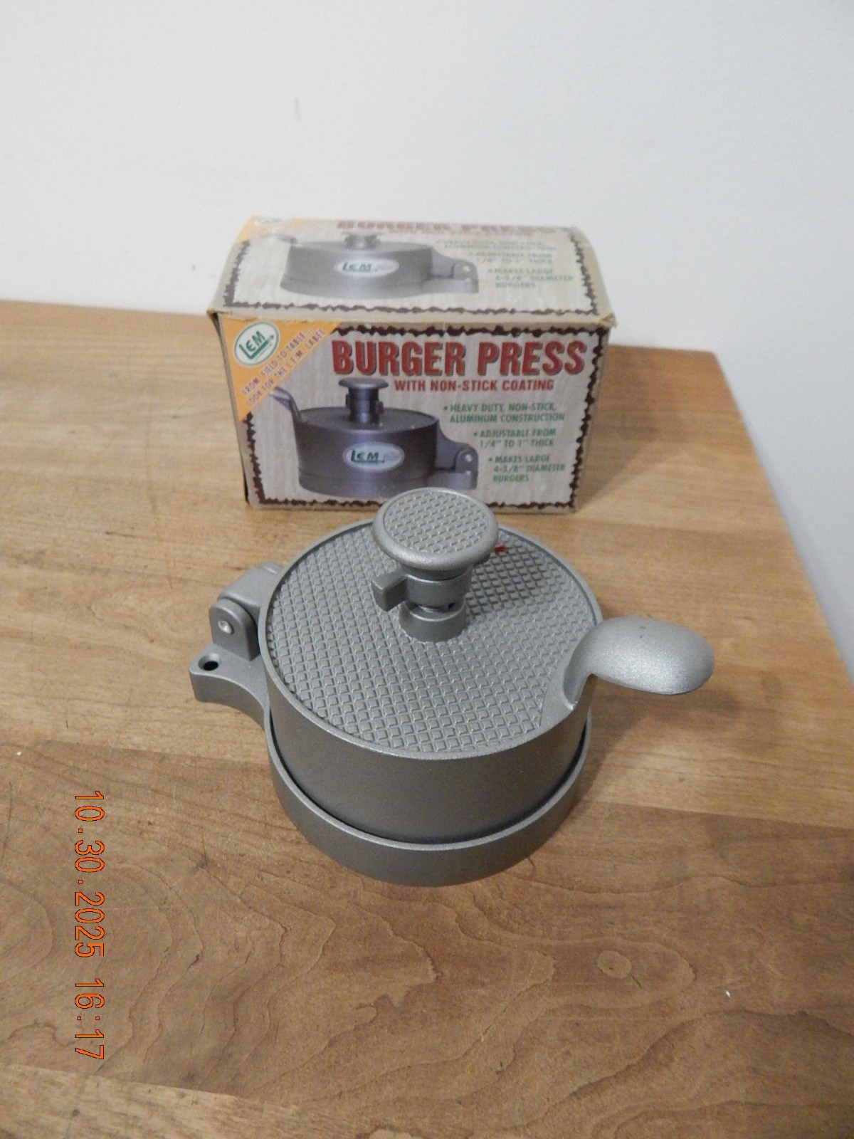 LEM Professional Burger Press Heavy Duty Non-Stick Hamburger Patty Press gallery