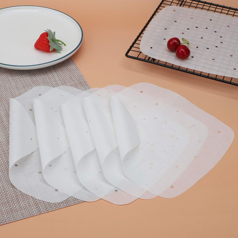 Beasea Air Fryer Square Liners 8 Inch, 200pcs Parchment Paper 8 White gallery
