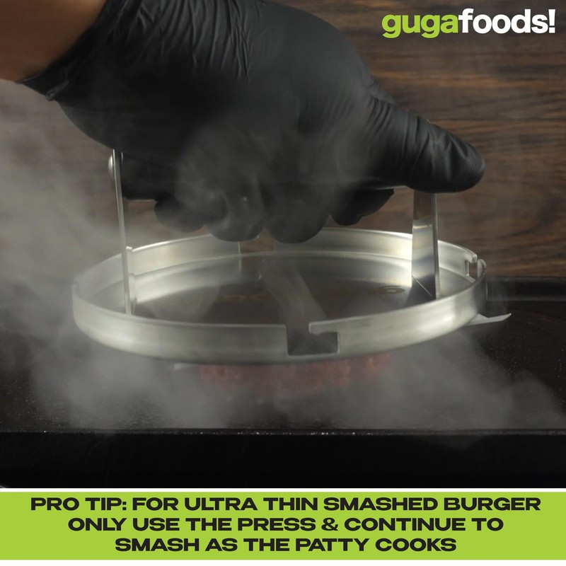 Adjustable Burger Press Stainless Steel Patty Maker For Grilling 3 Sizes gallery