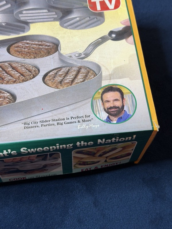 BIG CITY SLIDER STATION AS SEEN ON TV STOVE-TOP SLIDER MAKER Vtg Billy Mays gallery