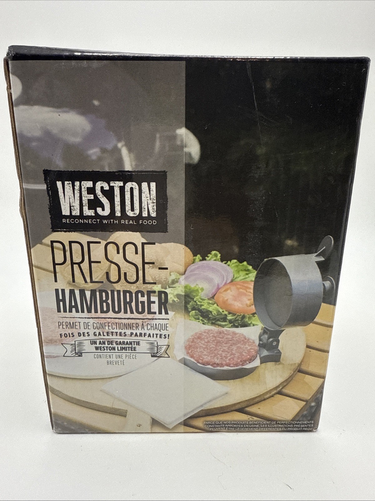 Weston Nonstick Single Hamburger Press # 07-0301 BBQ New In Box gallery