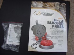 Rare Weston Realtree Antler Non-Stick Single Hamburger Press Heavy Duty Aluminum