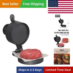 Burger Press, Makes 4 1/2″ Diameter Patties for Hamburger, Crab Cakes, Sausag…