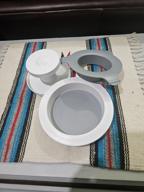 Pampered Chef Burger Slider Press # 1174 up to 1/2 lb Compact Dishwasher Safe gallery