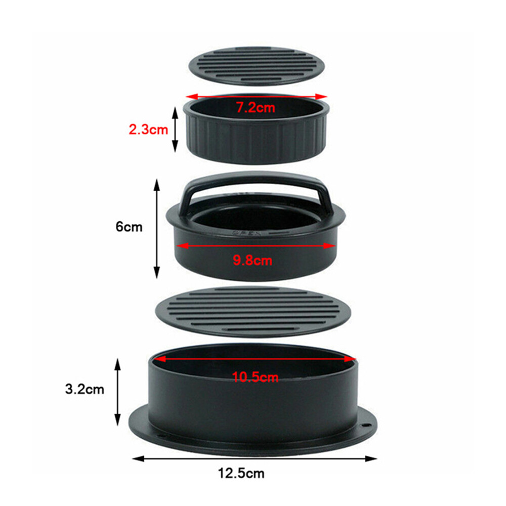 Non Stick Stuffed Burger Press Hamburger Patty Molds Maker Sliders Kitchen BBQ gallery